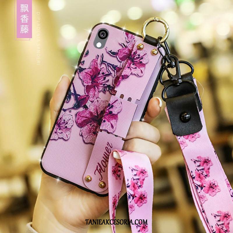 Etui Huawei Y5 2019 Niebieski Wisząca Szyja Czerwony Netto, Pokrowce Huawei Y5 2019 Z Kryształkami Telefon Komórkowy