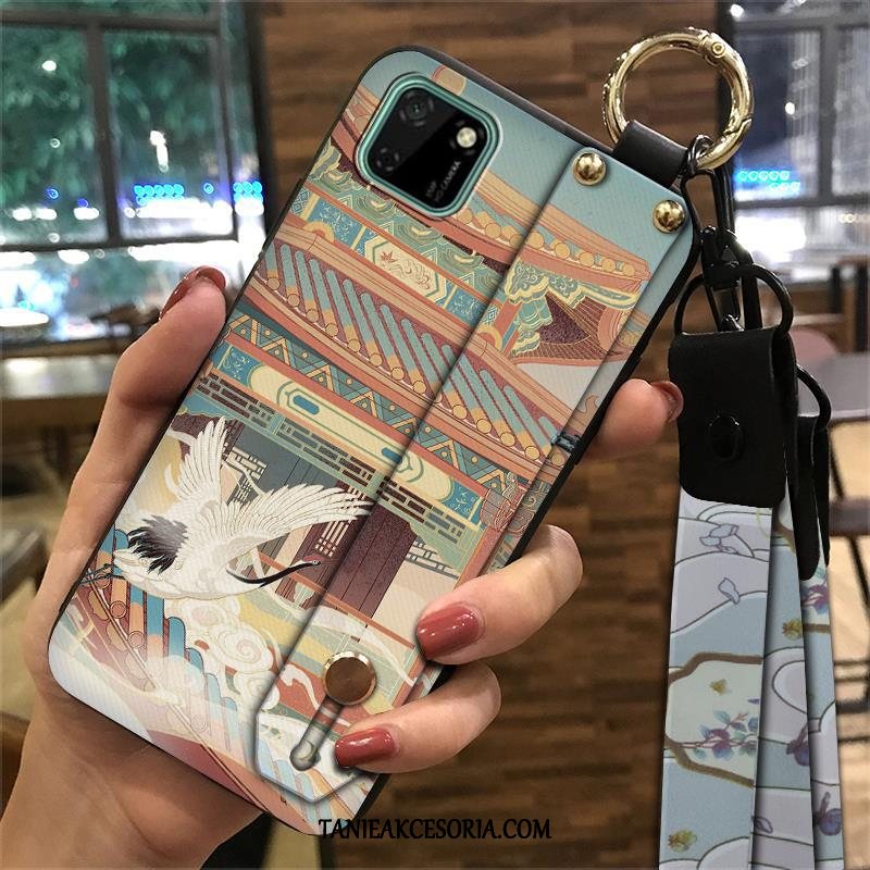 Etui Huawei Y5p Żółty Wspornik Tendencja, Obudowa Huawei Y5p Chiński Styl Vintage Kreatywne