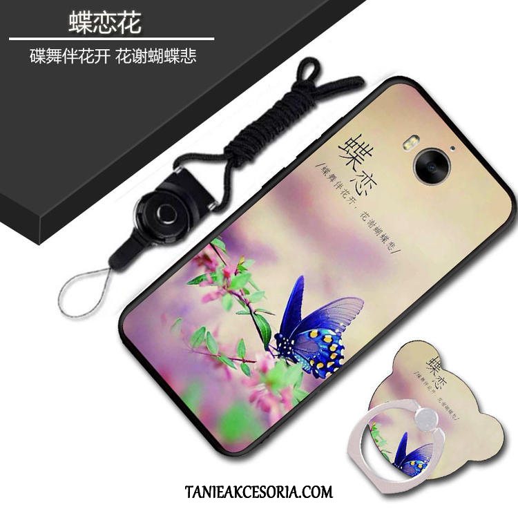 Etui Huawei Y6 2017 Anti-fall Tendencja Wiszące Ozdoby, Futerał Huawei Y6 2017 Czarny Telefon Komórkowy Miękki