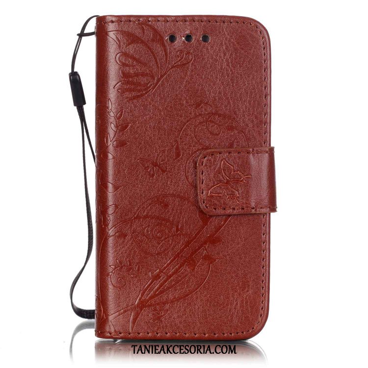 Etui Huawei Y6 2017 Czarny Wspornik Motyl, Futerał Huawei Y6 2017 Karta Relief Torby