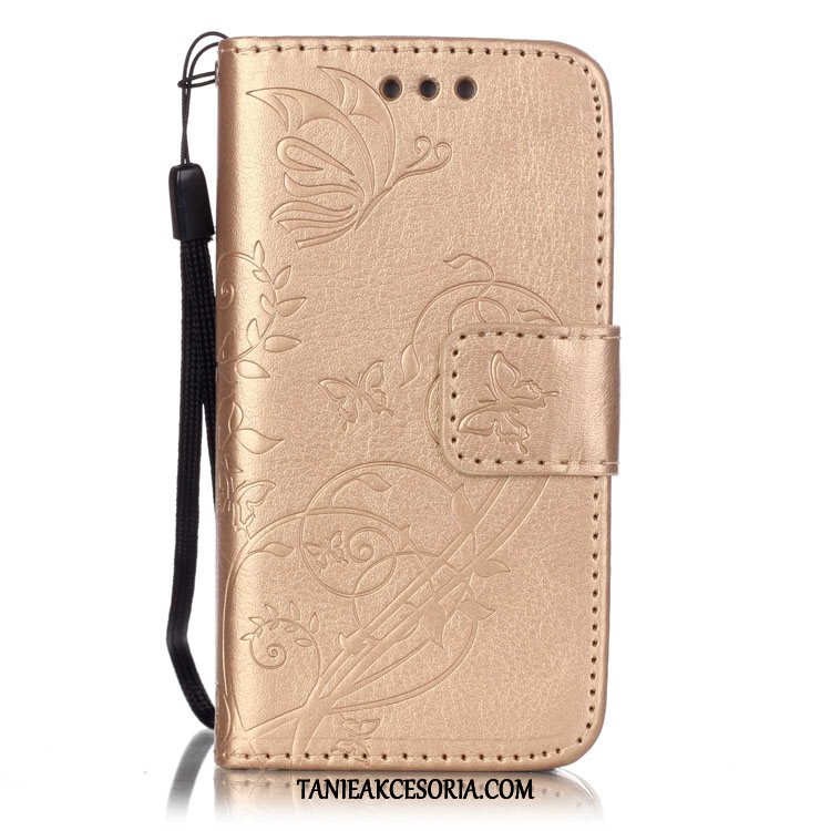 Etui Huawei Y6 2017 Czarny Wspornik Motyl, Futerał Huawei Y6 2017 Karta Relief Torby