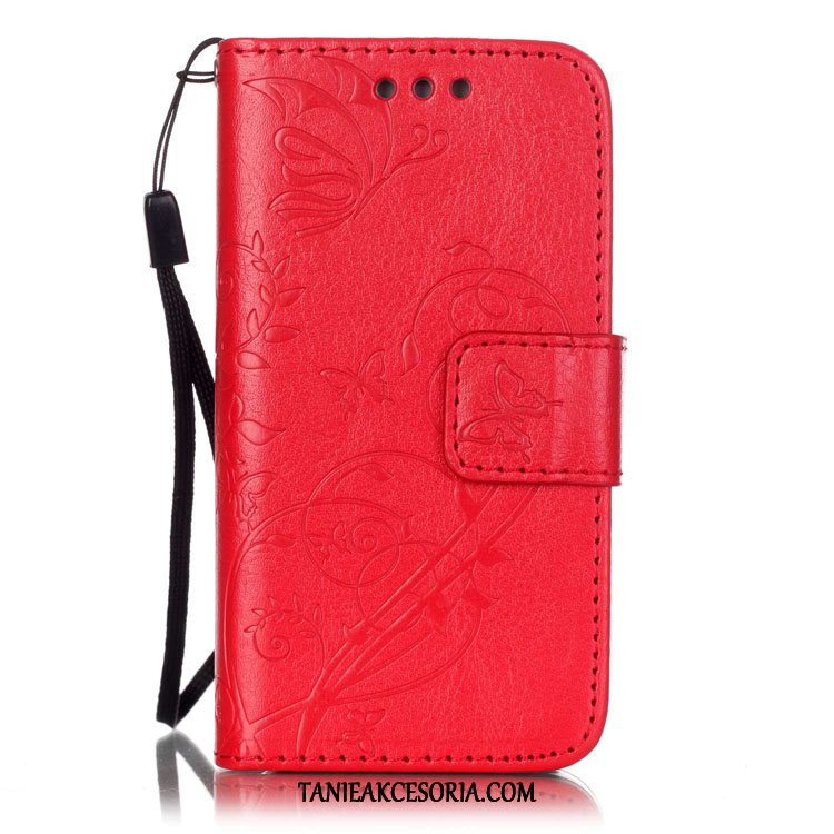 Etui Huawei Y6 2017 Czarny Wspornik Motyl, Futerał Huawei Y6 2017 Karta Relief Torby