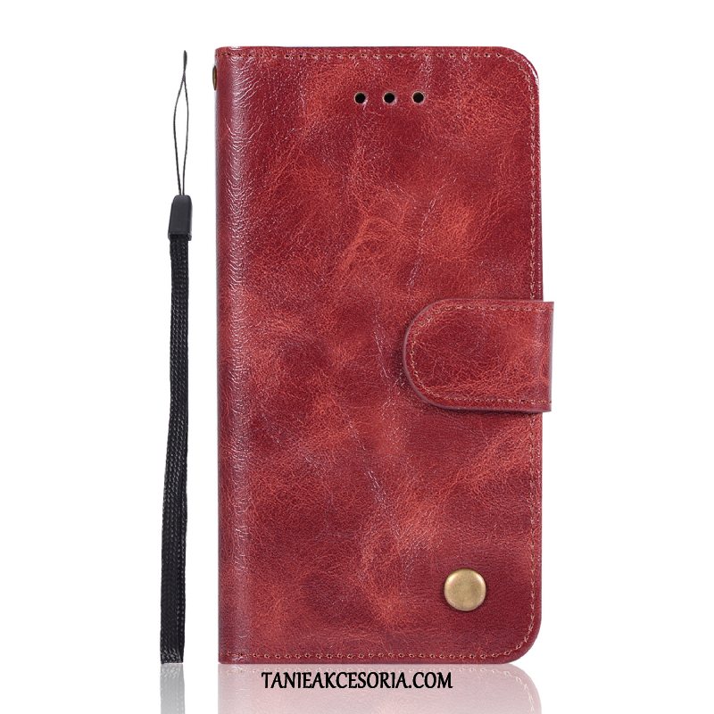 Etui Huawei Y6 2017 Szary Wspornik Portfel, Futerał Huawei Y6 2017 Telefon Komórkowy Skórzany Vintage