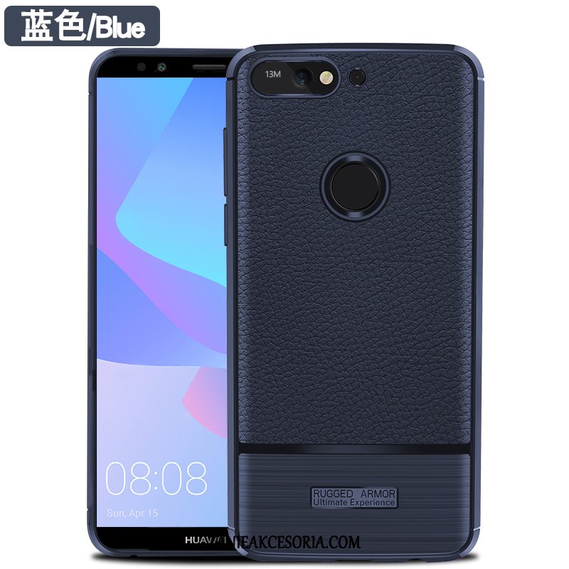 Etui Huawei Y7 2018 All Inclusive Cienkie Ochraniacz, Pokrowce Huawei Y7 2018 Skóra Telefon Komórkowy Wzór Braun