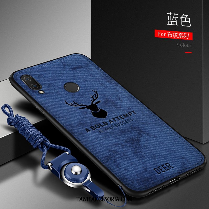 Etui Huawei Y7 2019 Anti-fall Nowy Denim, Futerał Huawei Y7 2019 Ochraniacz Czerwony Netto Kreatywne