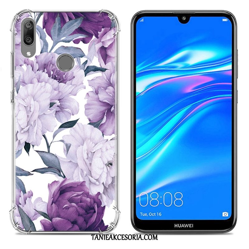 Etui Huawei Y7 2019 Różowe Kreatywne Anti-fall, Pokrowce Huawei Y7 2019 Tendencja Telefon Komórkowy Miękki