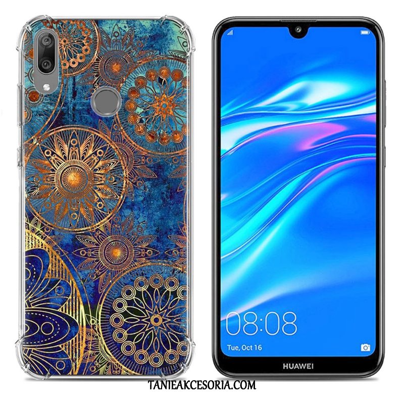 Etui Huawei Y7 2019 Różowe Kreatywne Anti-fall, Pokrowce Huawei Y7 2019 Tendencja Telefon Komórkowy Miękki