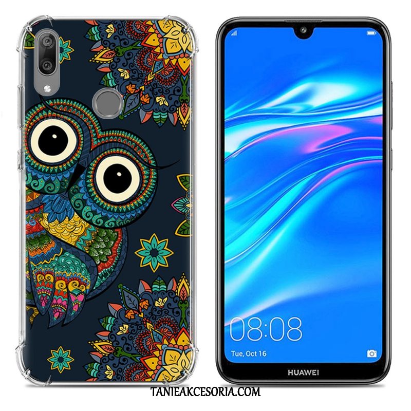 Etui Huawei Y7 2019 Różowe Kreatywne Anti-fall, Pokrowce Huawei Y7 2019 Tendencja Telefon Komórkowy Miękki