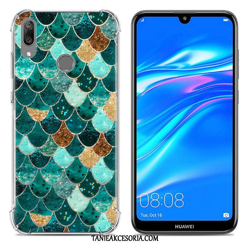 Etui Huawei Y7 2019 Różowe Kreatywne Anti-fall, Pokrowce Huawei Y7 2019 Tendencja Telefon Komórkowy Miękki