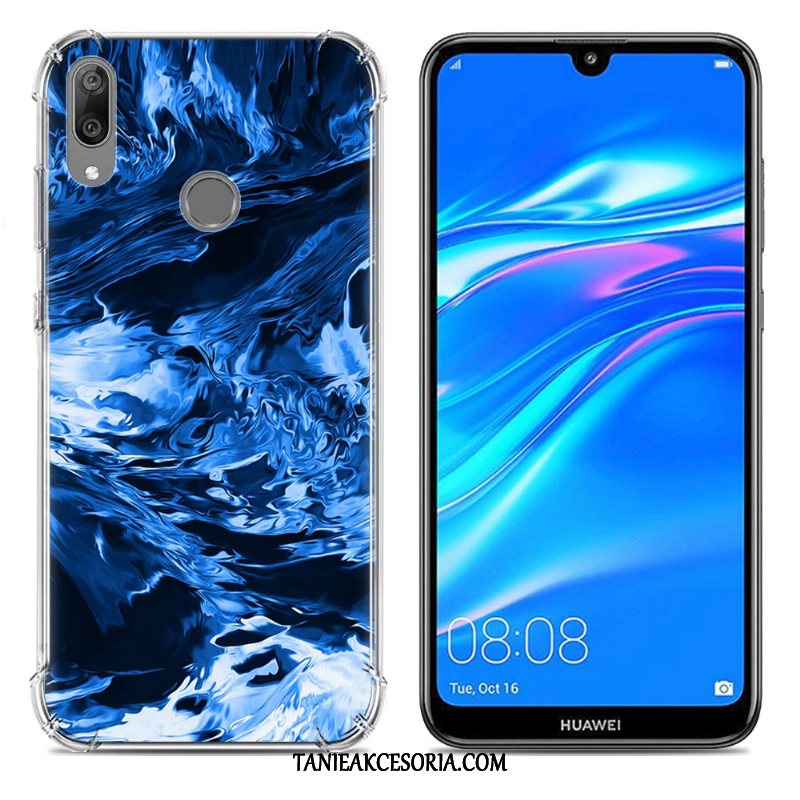 Etui Huawei Y7 2019 Różowe Kreatywne Anti-fall, Pokrowce Huawei Y7 2019 Tendencja Telefon Komórkowy Miękki