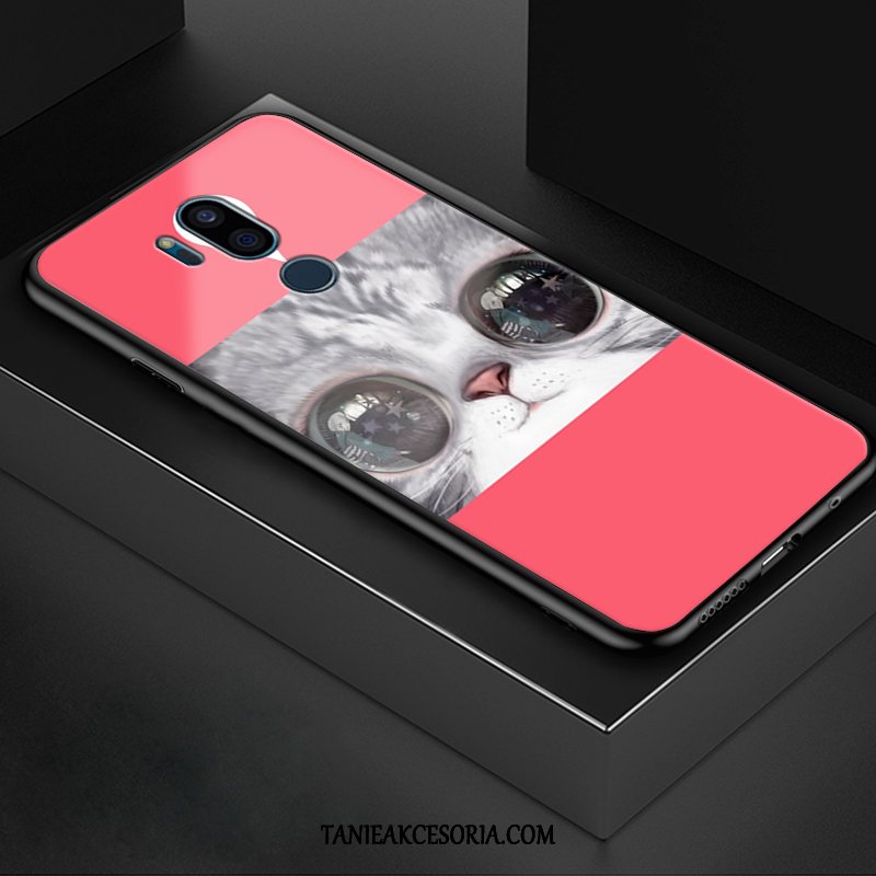 Etui Lg G7 Thinq All Inclusive Ochraniacz Modna Marka, Obudowa Lg G7 Thinq Kwiaty Niebieski Szkło