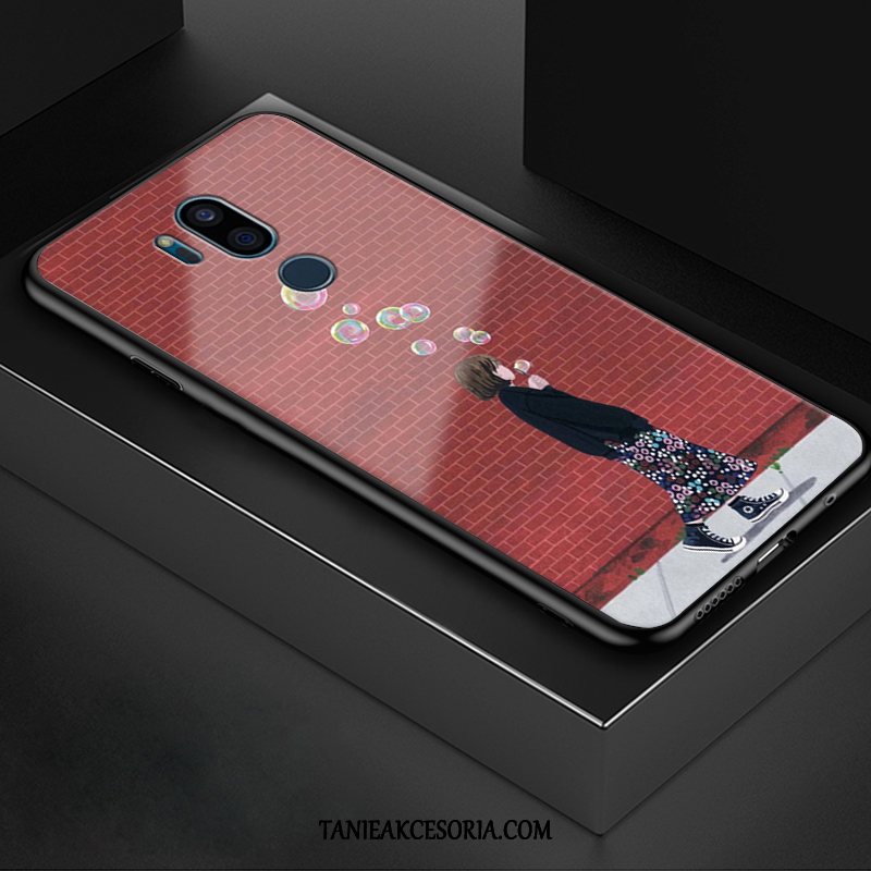 Etui Lg G7 Thinq All Inclusive Ochraniacz Modna Marka, Obudowa Lg G7 Thinq Kwiaty Niebieski Szkło