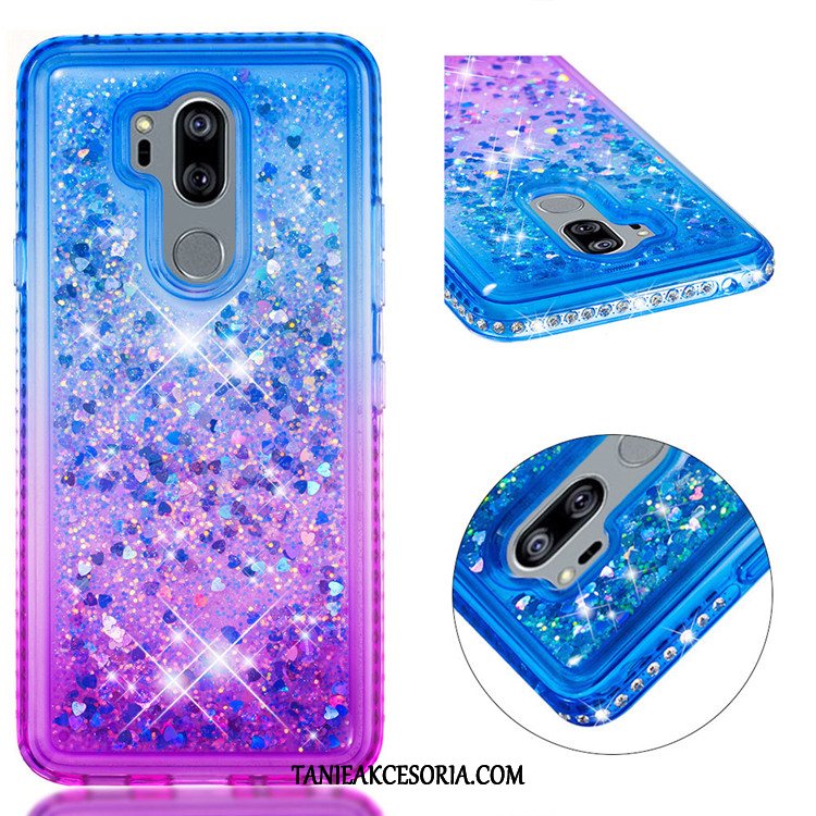 Etui Lg G7 Thinq Gradient Telefon Komórkowy Kolor, Futerał Lg G7 Thinq Niebieski Quicksand Purpurowy