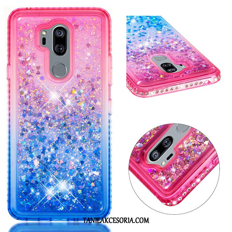 Etui Lg G7 Thinq Gradient Telefon Komórkowy Kolor, Futerał Lg G7 Thinq Niebieski Quicksand Purpurowy