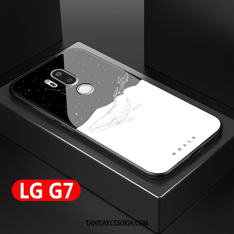 Etui Lg G7 Thinq Kreatywne Anti-fall Biały, Futerał Lg G7 Thinq All Inclusive Miękki Ochraniacz