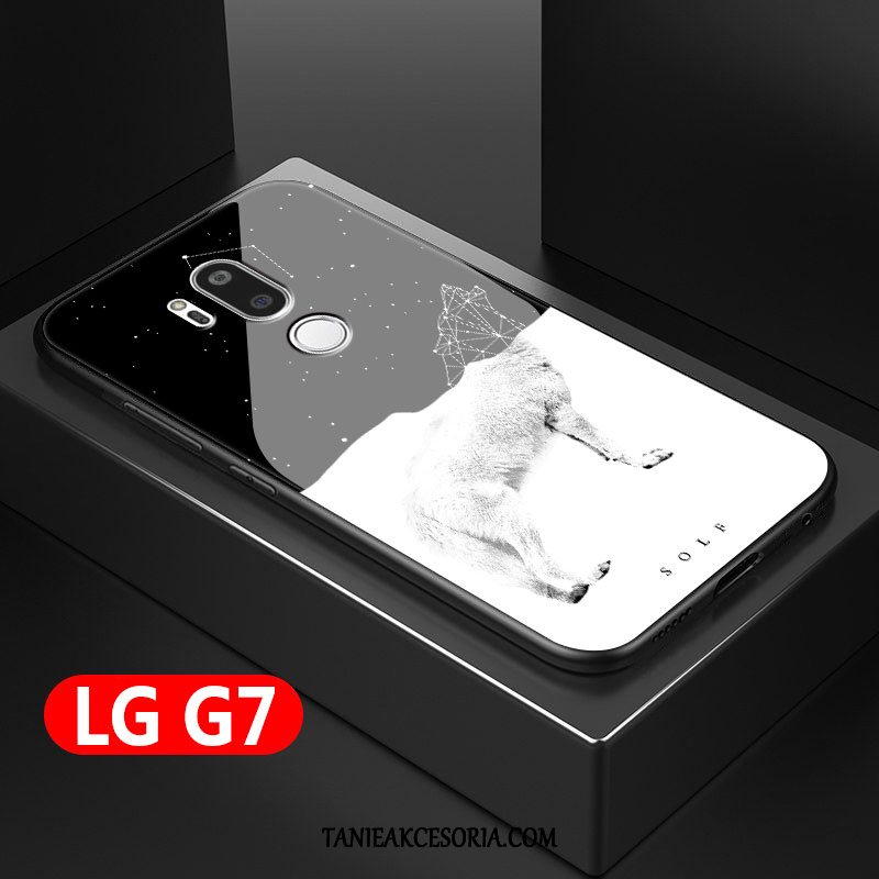 Etui Lg G7 Thinq Kreatywne Anti-fall Biały, Futerał Lg G7 Thinq All Inclusive Miękki Ochraniacz