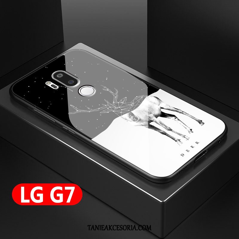 Etui Lg G7 Thinq Kreatywne Anti-fall Biały, Futerał Lg G7 Thinq All Inclusive Miękki Ochraniacz