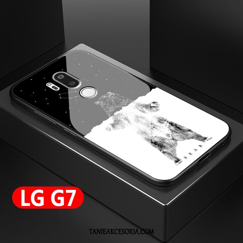 Etui Lg G7 Thinq Kreatywne Anti-fall Biały, Futerał Lg G7 Thinq All Inclusive Miękki Ochraniacz