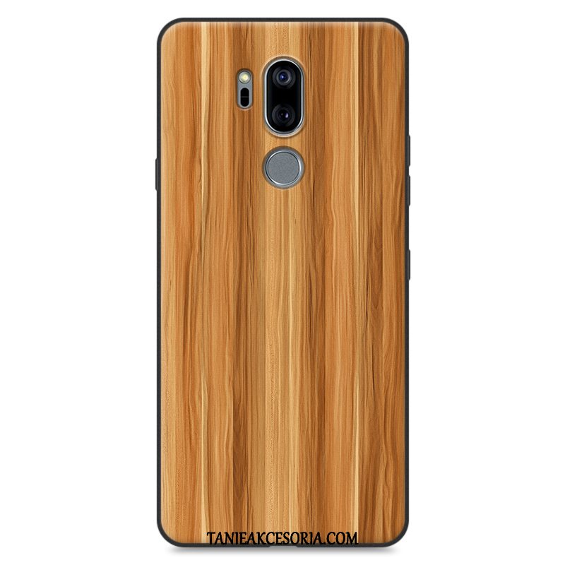 Etui Lg G7 Thinq Ochraniacz Ziarno Drewna Silikonowe, Obudowa Lg G7 Thinq Miękki Telefon Komórkowy All Inclusive