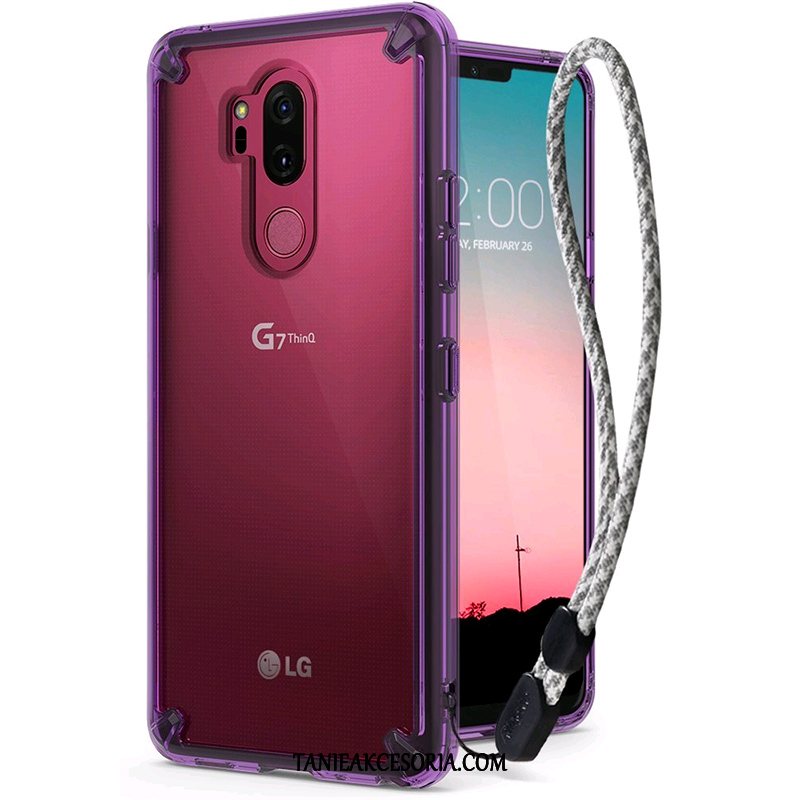 Etui Lg G7 Thinq Telefon Komórkowy Classic Silikonowe, Pokrowce Lg G7 Thinq Anti-fall Ochraniacz Przezroczysty