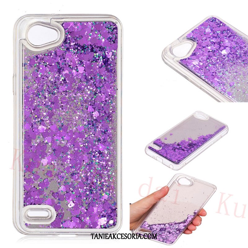 Etui Lg Q6 Telefon Komórkowy Proszek Purpurowy, Pokrowce Lg Q6 All Inclusive Quicksand Lustro