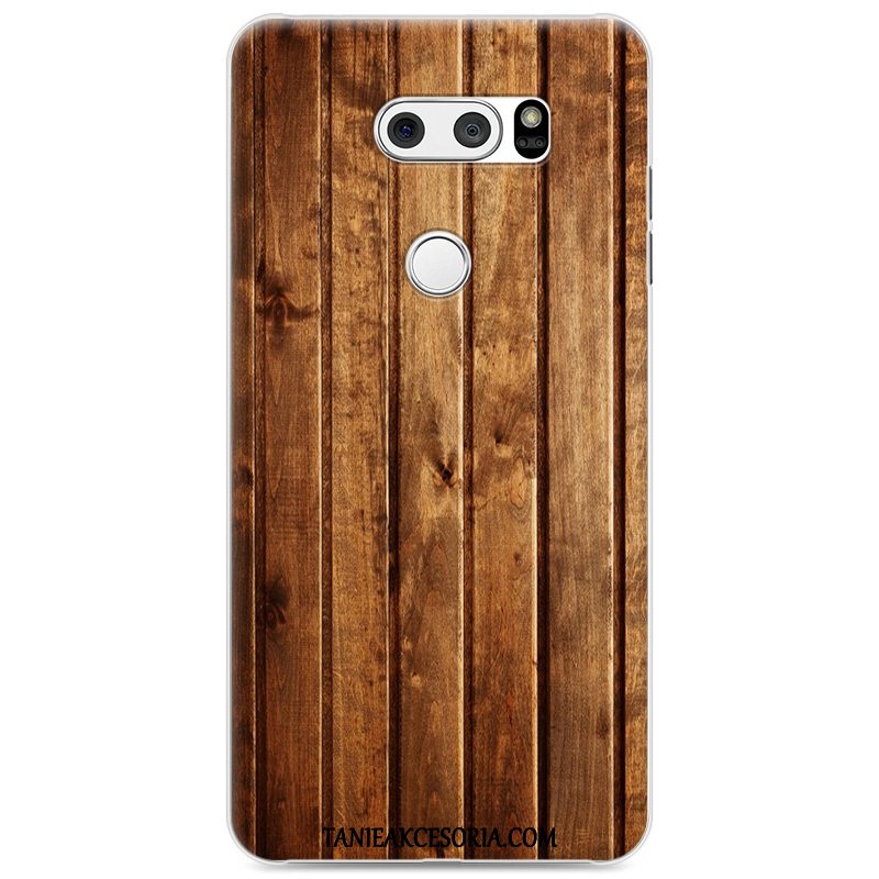 Etui Lg V30 Niebieski Ochraniacz Drewno, Pokrowce Lg V30 Anti-fall Kolor Kreatywne