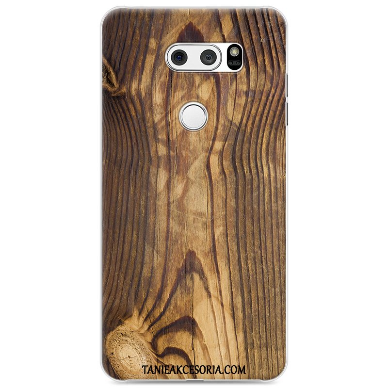 Etui Lg V30 Niebieski Ochraniacz Drewno, Pokrowce Lg V30 Anti-fall Kolor Kreatywne