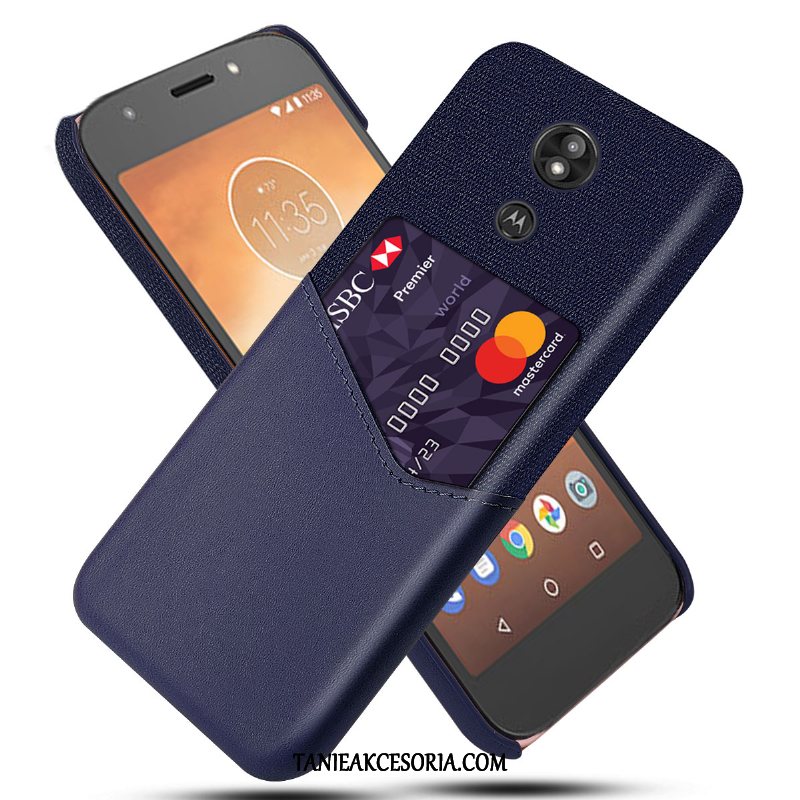 Etui Moto E5 Play Biznes Ochraniacz Karta, Futerał Moto E5 Play Anti-fall Telefon Komórkowy Czerwony