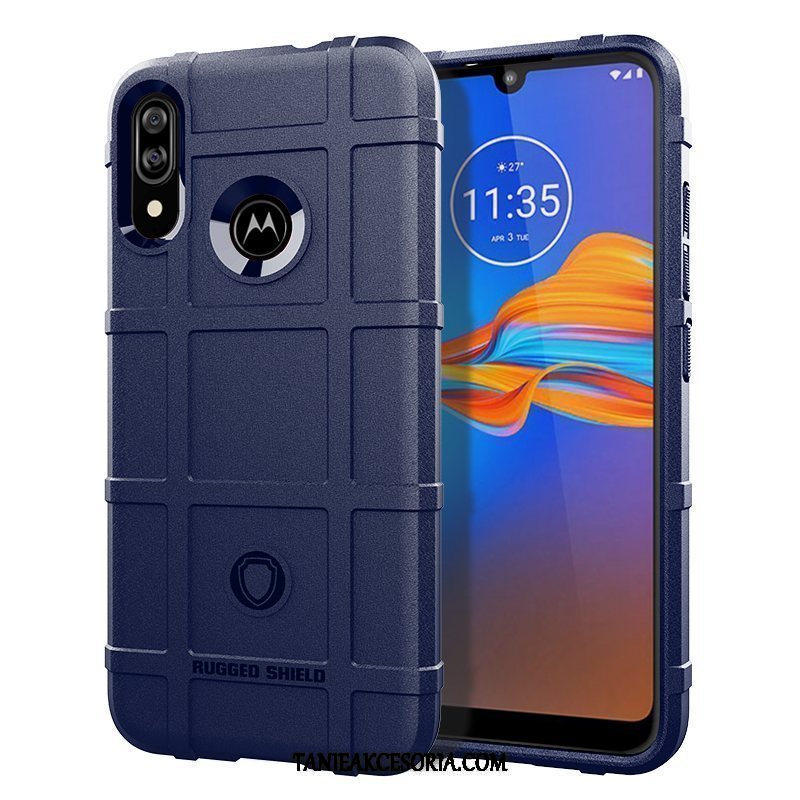 Etui Moto E6 Plus Czarny Miękki Anti-fall, Pokrowce Moto E6 Plus Ochraniacz Silikonowe All Inclusive