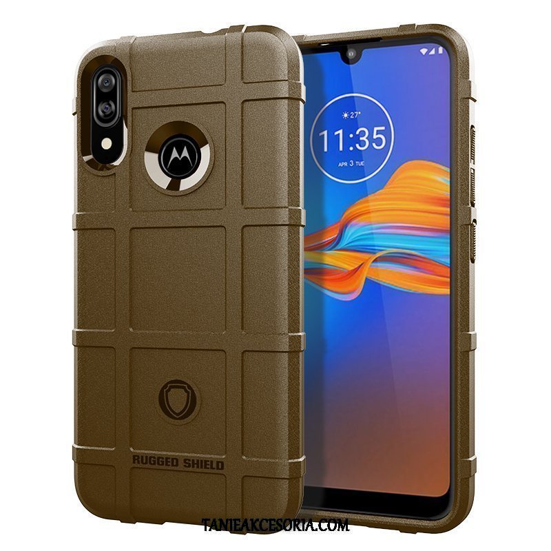 Etui Moto E6 Plus Czarny Miękki Anti-fall, Pokrowce Moto E6 Plus Ochraniacz Silikonowe All Inclusive