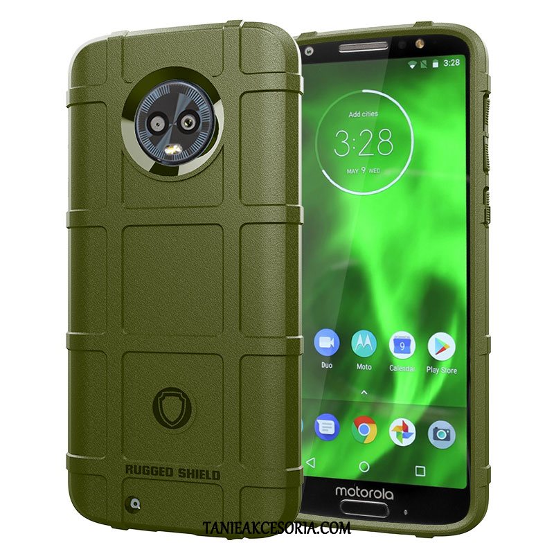 Etui Moto G6 Miękki Silikonowe Zielony, Pokrowce Moto G6 Anti-fall Telefon Komórkowy Zielony