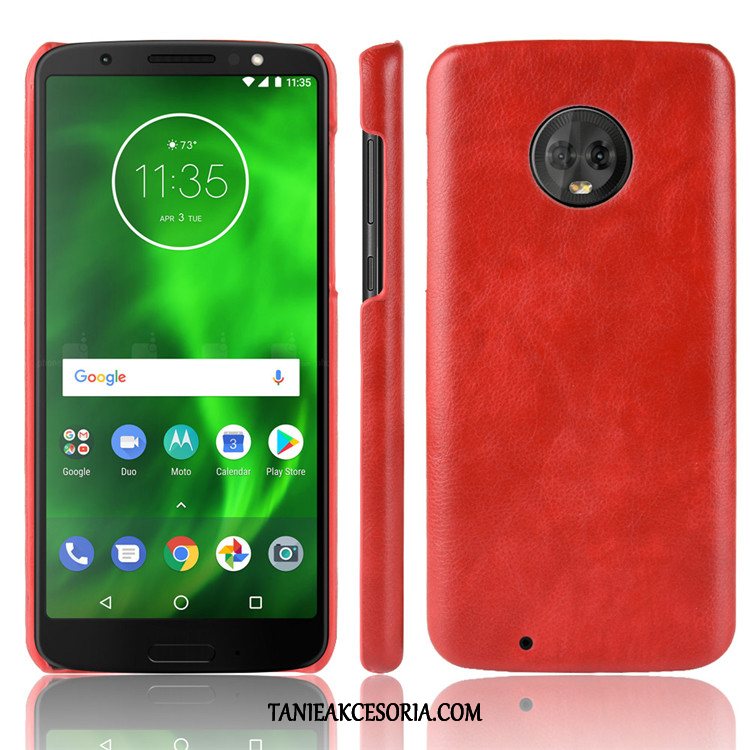 Etui Moto G6 Ochraniacz Wzór Trudno, Pokrowce Moto G6 Telefon Komórkowy Zielony Litchi