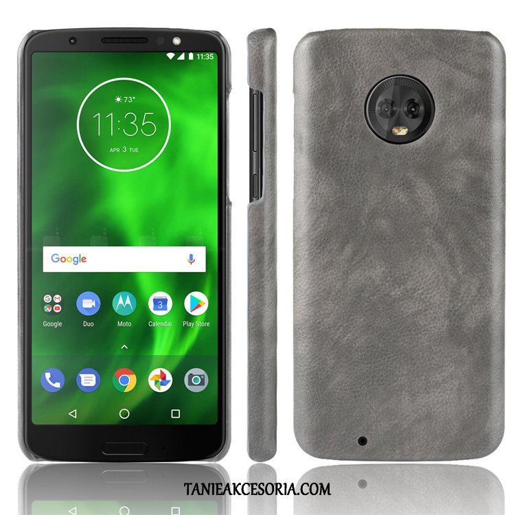 Etui Moto G6 Ochraniacz Wzór Trudno, Pokrowce Moto G6 Telefon Komórkowy Zielony Litchi