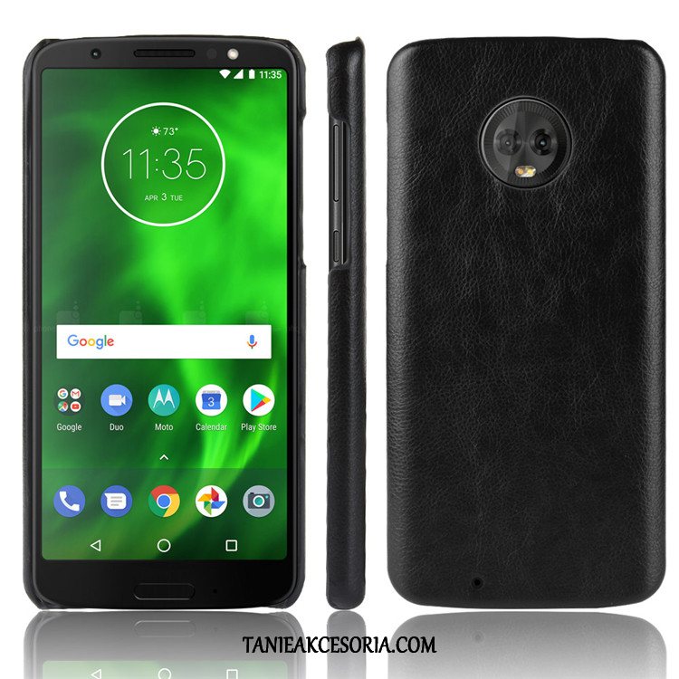 Etui Moto G6 Ochraniacz Wzór Trudno, Pokrowce Moto G6 Telefon Komórkowy Zielony Litchi