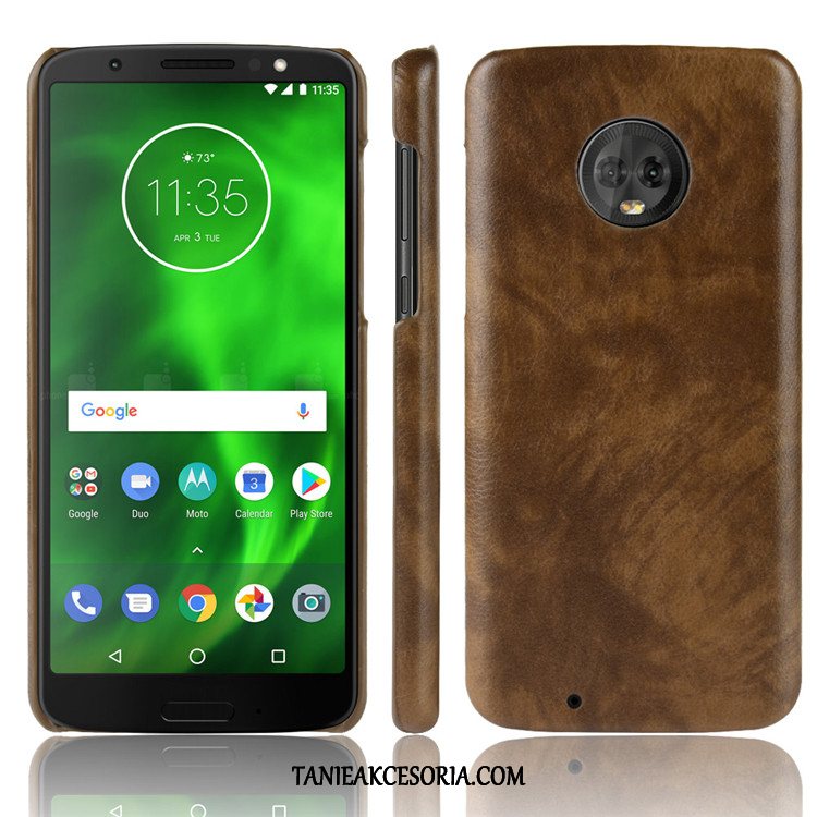 Etui Moto G6 Ochraniacz Wzór Trudno, Pokrowce Moto G6 Telefon Komórkowy Zielony Litchi