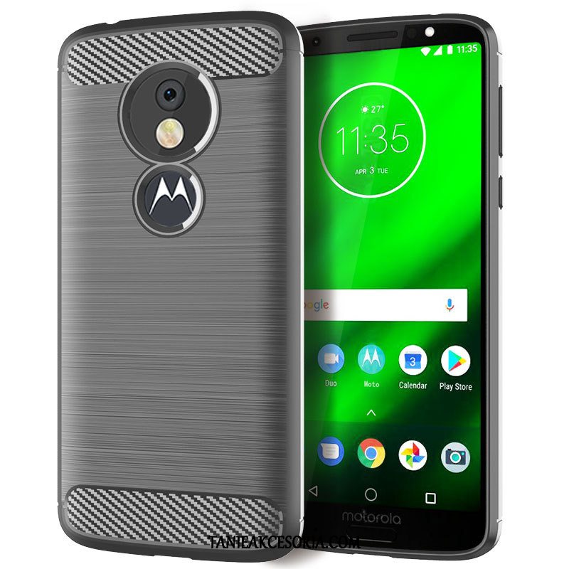 Etui Moto G6 Play Ochraniacz Czerwony Silikonowe, Obudowa Moto G6 Play Telefon Komórkowy Anti-fall