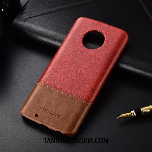 Etui Moto G6 Play Skóra Tendencja Telefon Komórkowy, Futerał Moto G6 Play Prawdziwa Skóra Biznes Cienkie