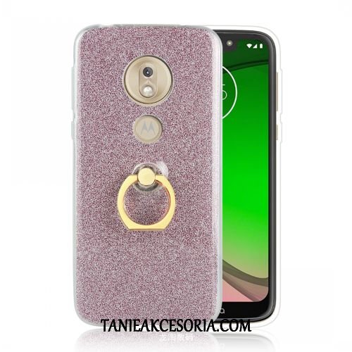 Etui Moto G7 Play Ochraniacz Telefon Komórkowy Wspornik, Pokrowce Moto G7 Play Ring Anti-fall Proszek