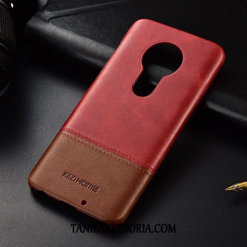 Etui Moto G7 Play Prawdziwa Skóra Ochraniacz Telefon Komórkowy, Futerał Moto G7 Play Mieszane Kolory Czarny