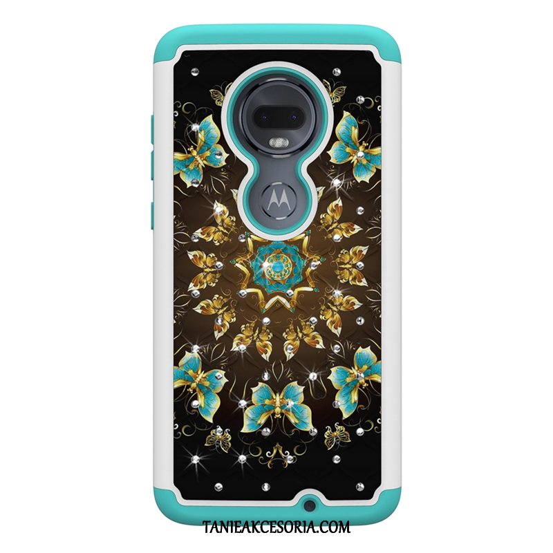 Etui Moto G7 Plus All Inclusive Kolor Zielony, Obudowa Moto G7 Plus Tendencja Kreskówka Anti-fall