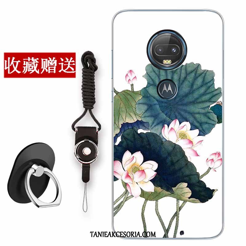 Etui Moto G7 Plus Vintage Miękki Telefon Komórkowy, Pokrowce Moto G7 Plus All Inclusive Anti-fall Chiński Styl