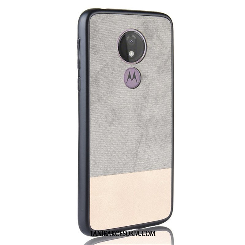 Etui Moto G7 Power Czarny Skóra Ochraniacz, Pokrowce Moto G7 Power Telefon Komórkowy Mieszane Kolory Denim