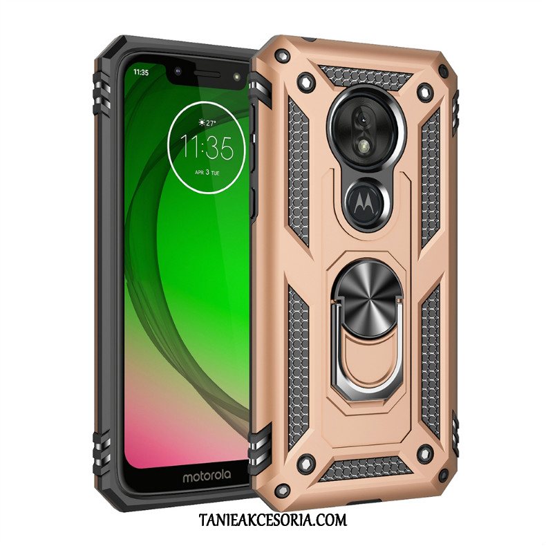 Etui Moto G7 Power Magnetyzm Trzy Mechanizmy Obronne Niebieski, Futerał Moto G7 Power All Inclusive Na Pokładzie Telefon Komórkowy