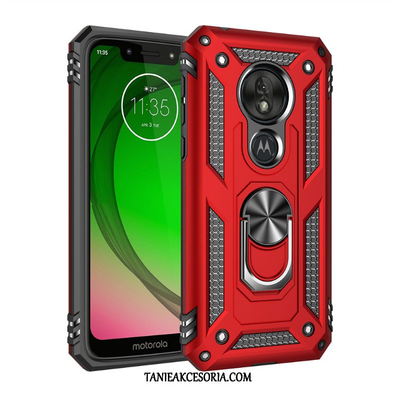 Etui Moto G7 Power Magnetyzm Trzy Mechanizmy Obronne Niebieski, Futerał Moto G7 Power All Inclusive Na Pokładzie Telefon Komórkowy