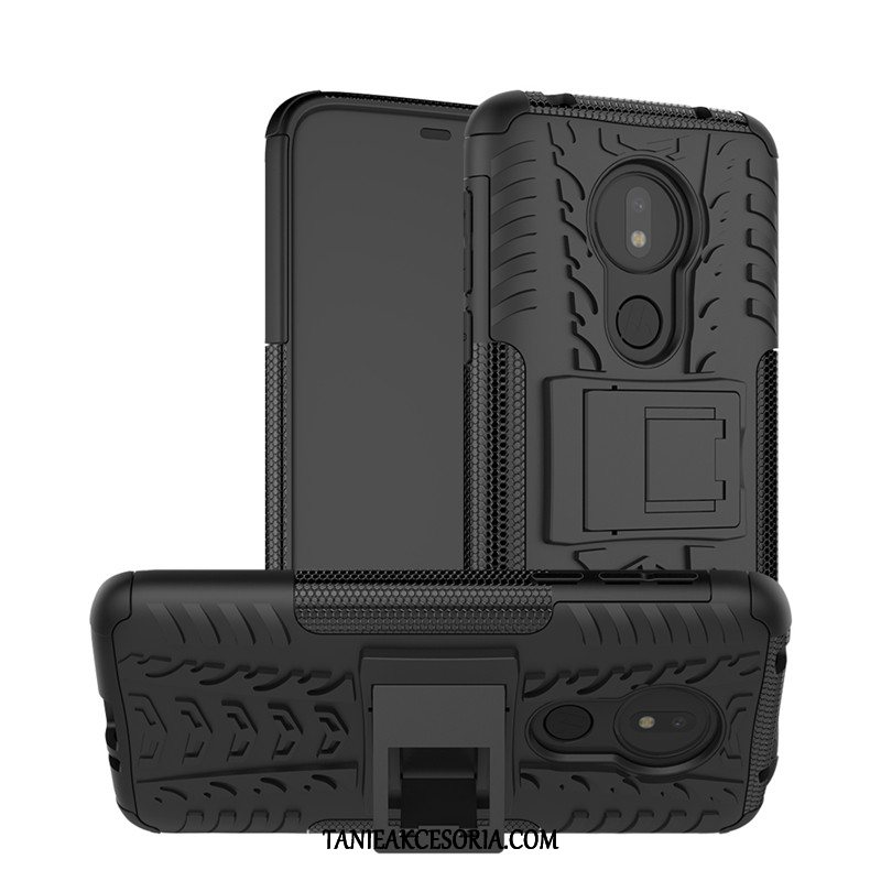 Etui Moto G7 Power Niewidoczny Telefon Komórkowy Kreatywne, Obudowa Moto G7 Power Trudno Anti-fall Wspornik Orange