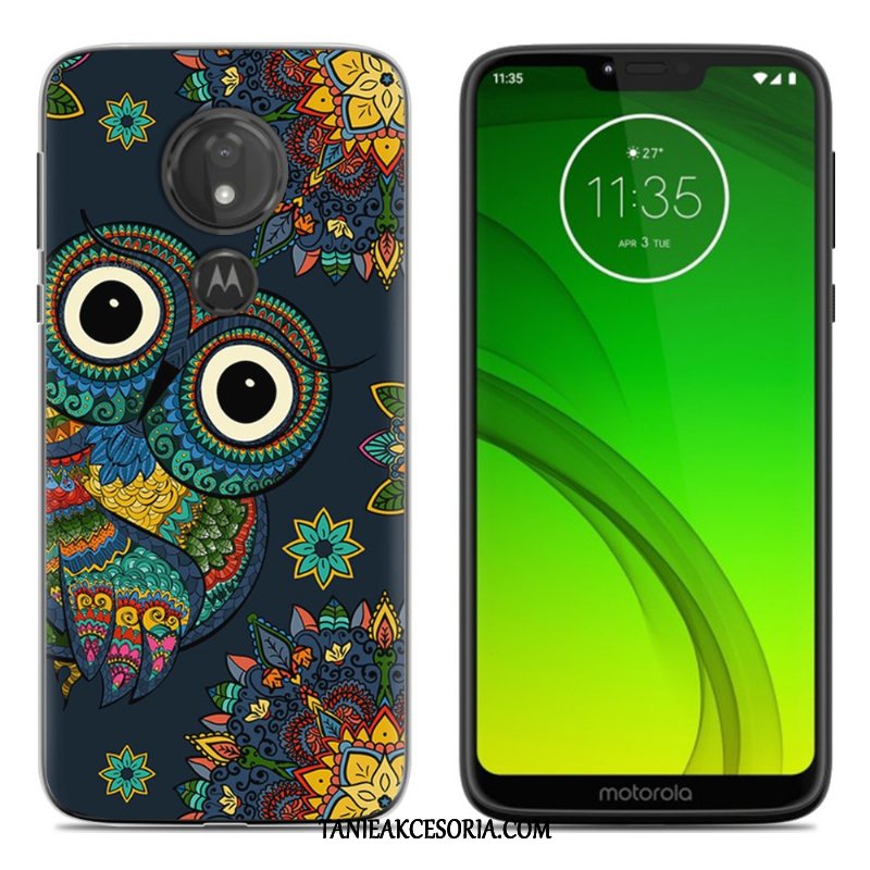 Etui Moto G7 Power Nowy Czarny Telefon Komórkowy, Pokrowce Moto G7 Power Kreskówka Kolor Miękki