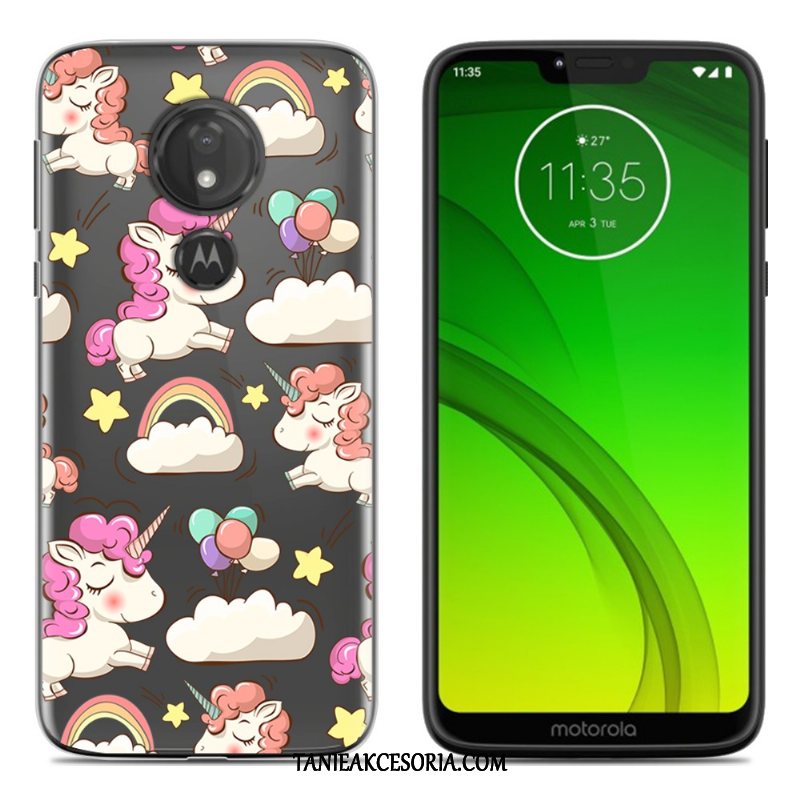 Etui Moto G7 Power Nowy Czarny Telefon Komórkowy, Pokrowce Moto G7 Power Kreskówka Kolor Miękki