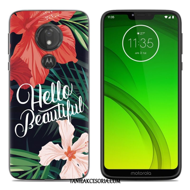 Etui Moto G7 Power Nowy Czarny Telefon Komórkowy, Pokrowce Moto G7 Power Kreskówka Kolor Miękki