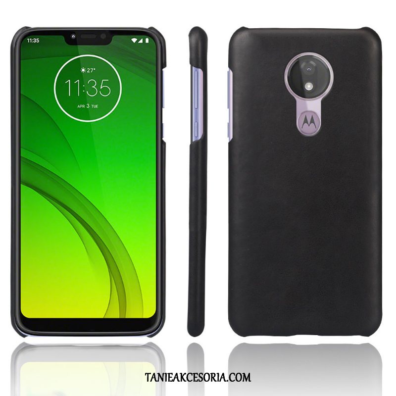 Etui Moto G7 Power Skórzany Ciemno Jakość, Futerał Moto G7 Power Vintage Skóra Ochraniacz