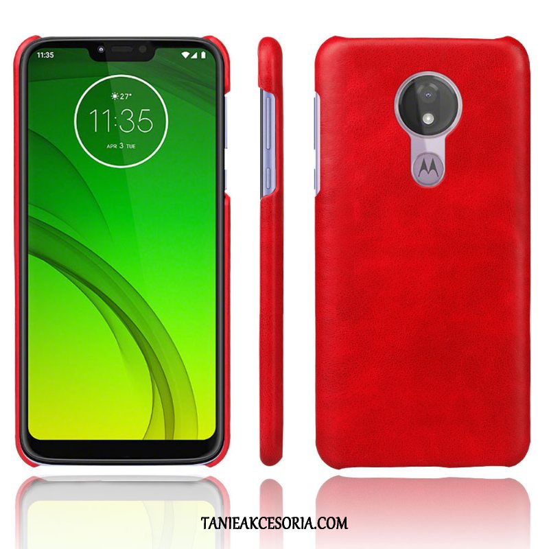 Etui Moto G7 Power Skórzany Ciemno Jakość, Futerał Moto G7 Power Vintage Skóra Ochraniacz